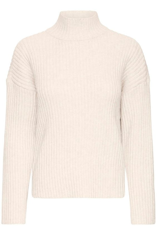 Fransa Elly Pullover in Oatmeal Melange