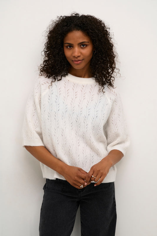 Fransa Tella Pullover in Chalk