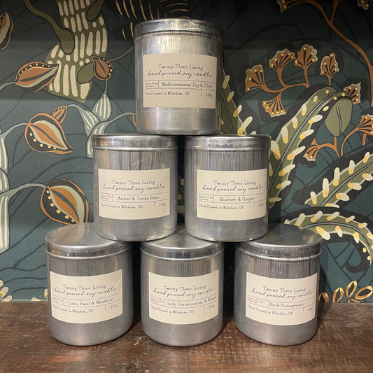 Twenty Three Living Travel Tin Candle - Gold, Frankincense & Myrrh