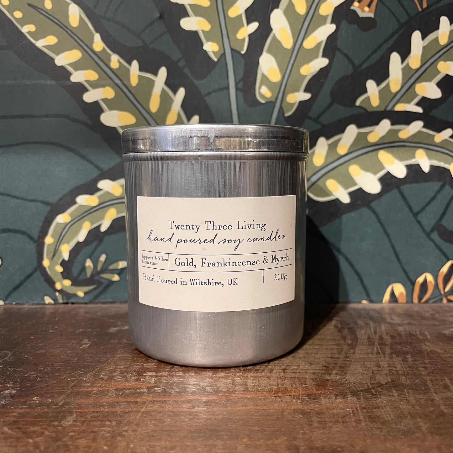 23L Travel Tin Candle - Frankincense & Myrrh 200g soy way