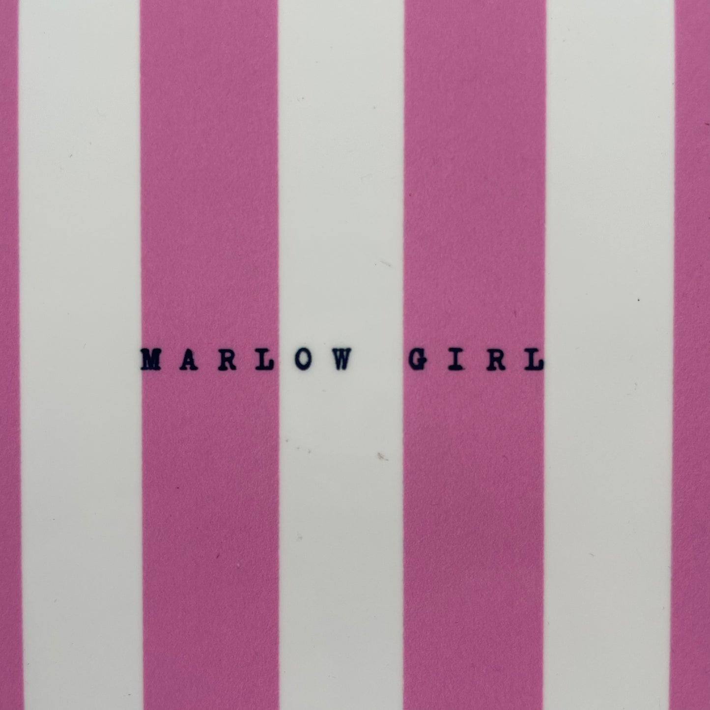 The Hambridge Artist Coaster - Marlow Girl in Pink Stripe