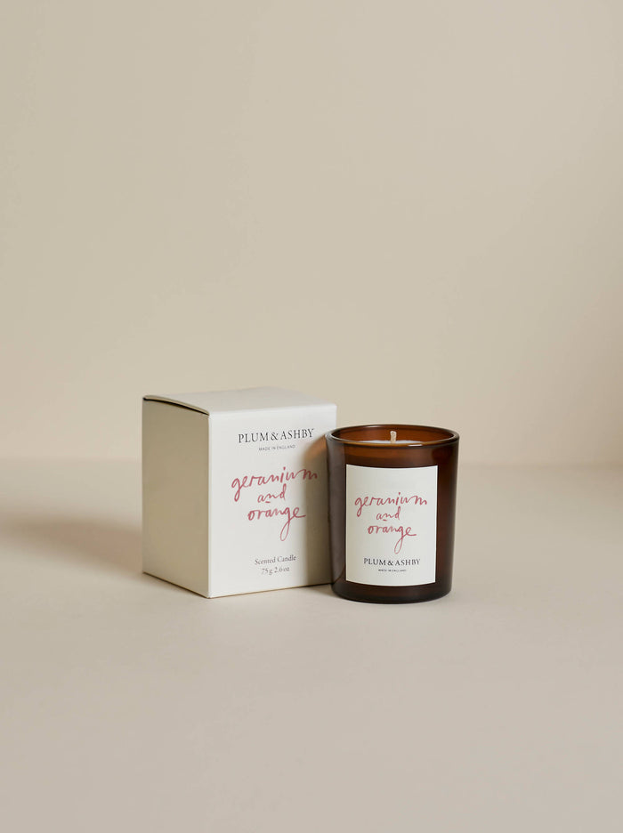 Plum & Ashby Geranium & Orange Votive Candle