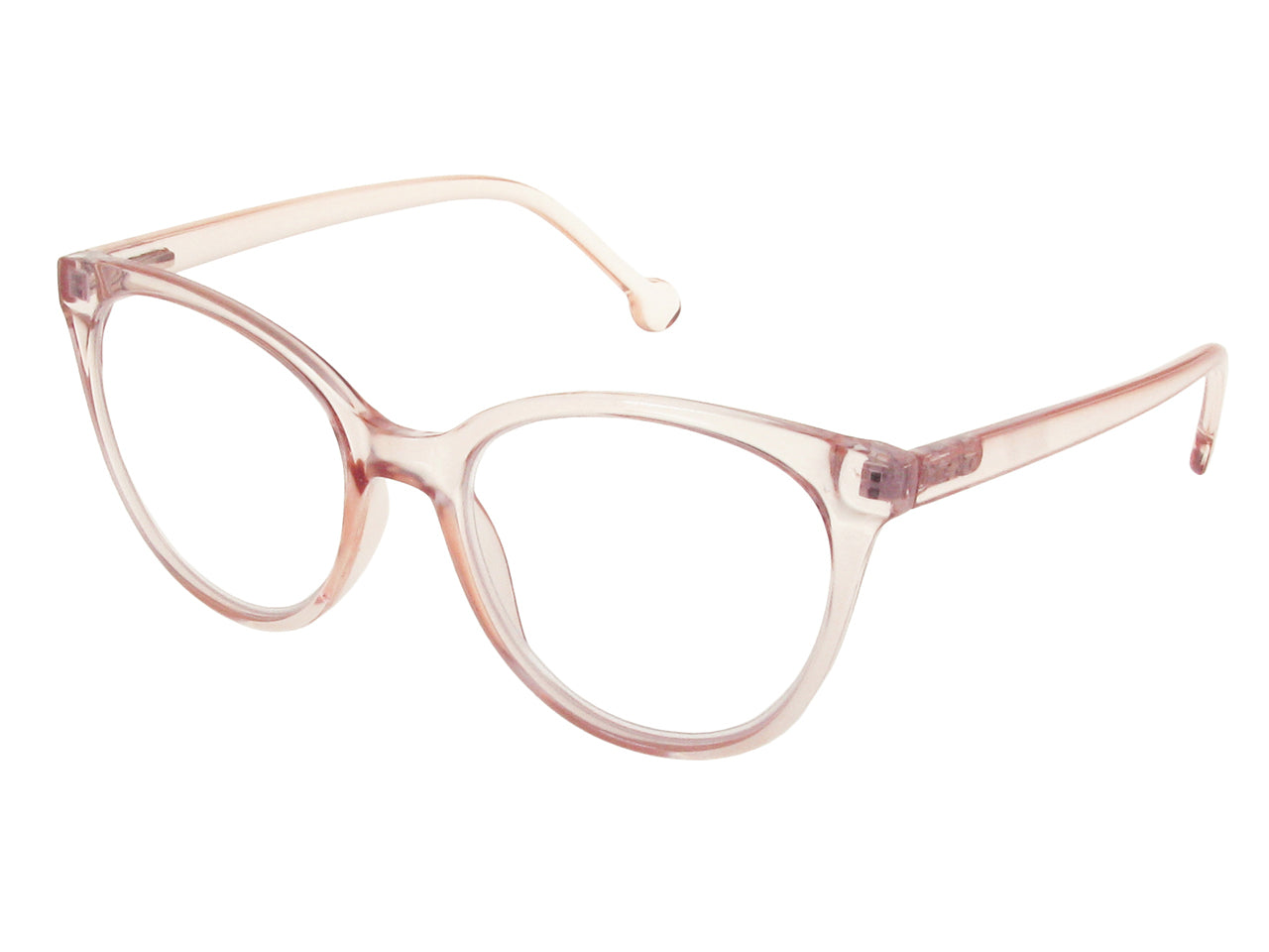 Goodlookers Reading Sunglasses 'Millie' Transparent Pink