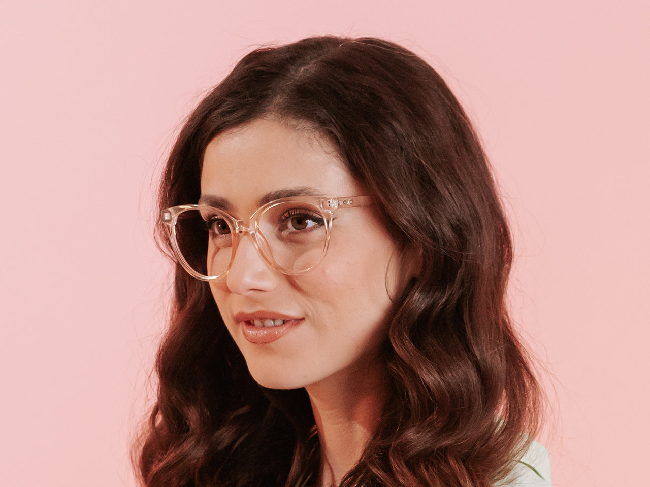 Goodlookers Reading Sunglasses 'Millie' Transparent Pink