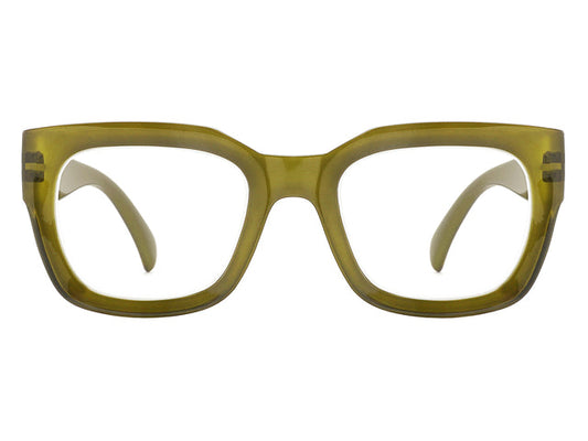 Goodlookers Reading Glasses 'Jordan' Olive
