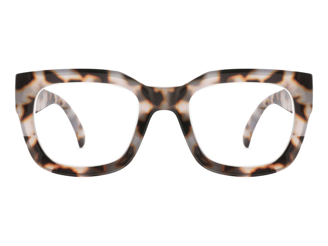 Goodlookers Reading Glasses 'Jordan' White Tortoiseshell