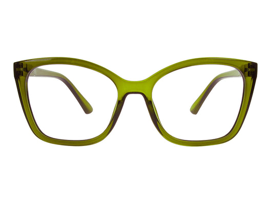 Goodlookers Reading Glasses 'Tilly' Olive