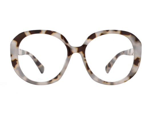 Goodlookers Reading Glasses 'Mila' White Tortoiseshell