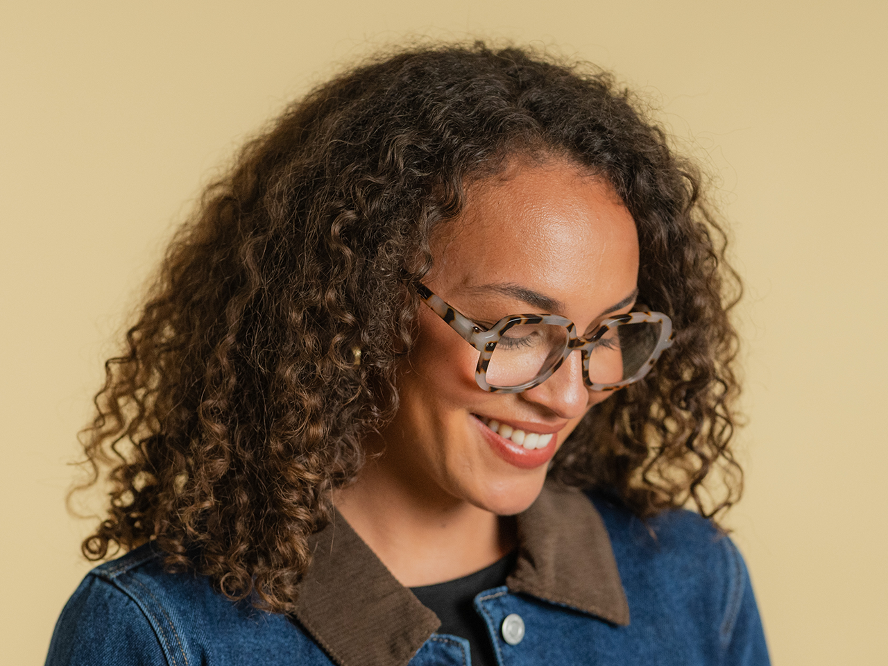 Goodlookers Reading Glasses 'Adrienne' Matt White Tortoiseshell