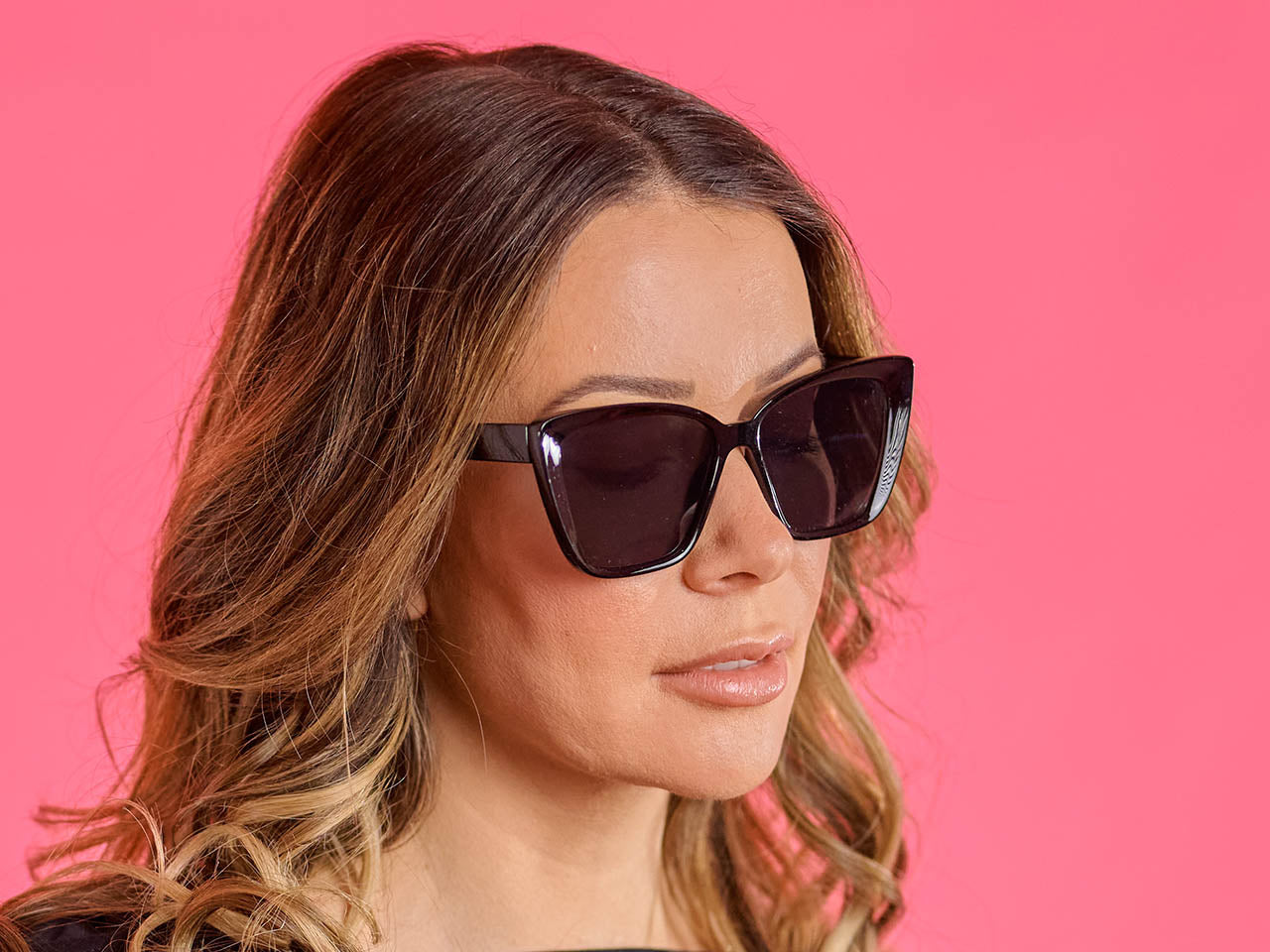 Sunglasses Polarised 'Vivienne' Black