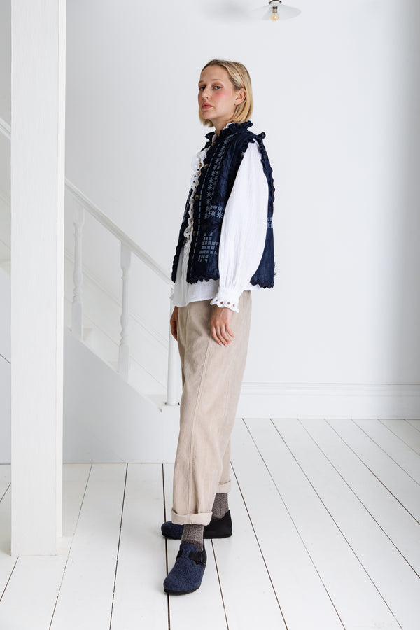 Bonte London Gwen Gilet in Dark Denim