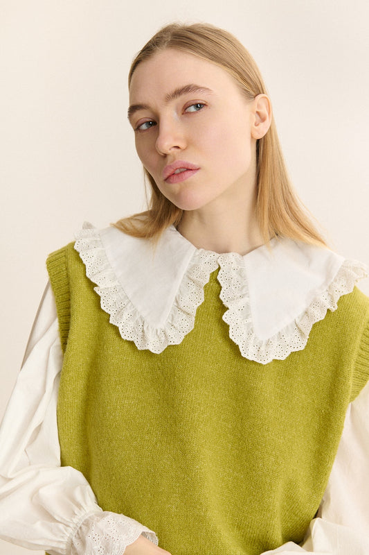 Garance Paris Jewel Sweater in Olive