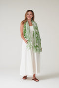 One Hundred Stars Giant Willow Green Scarf