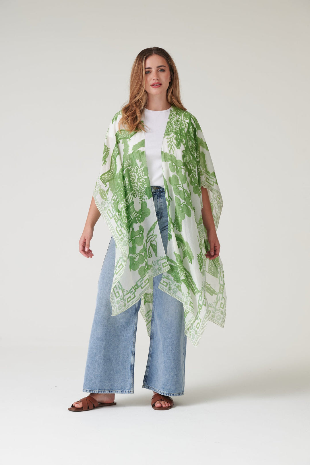 One Hundred Stars Giant Willow Green Throwover