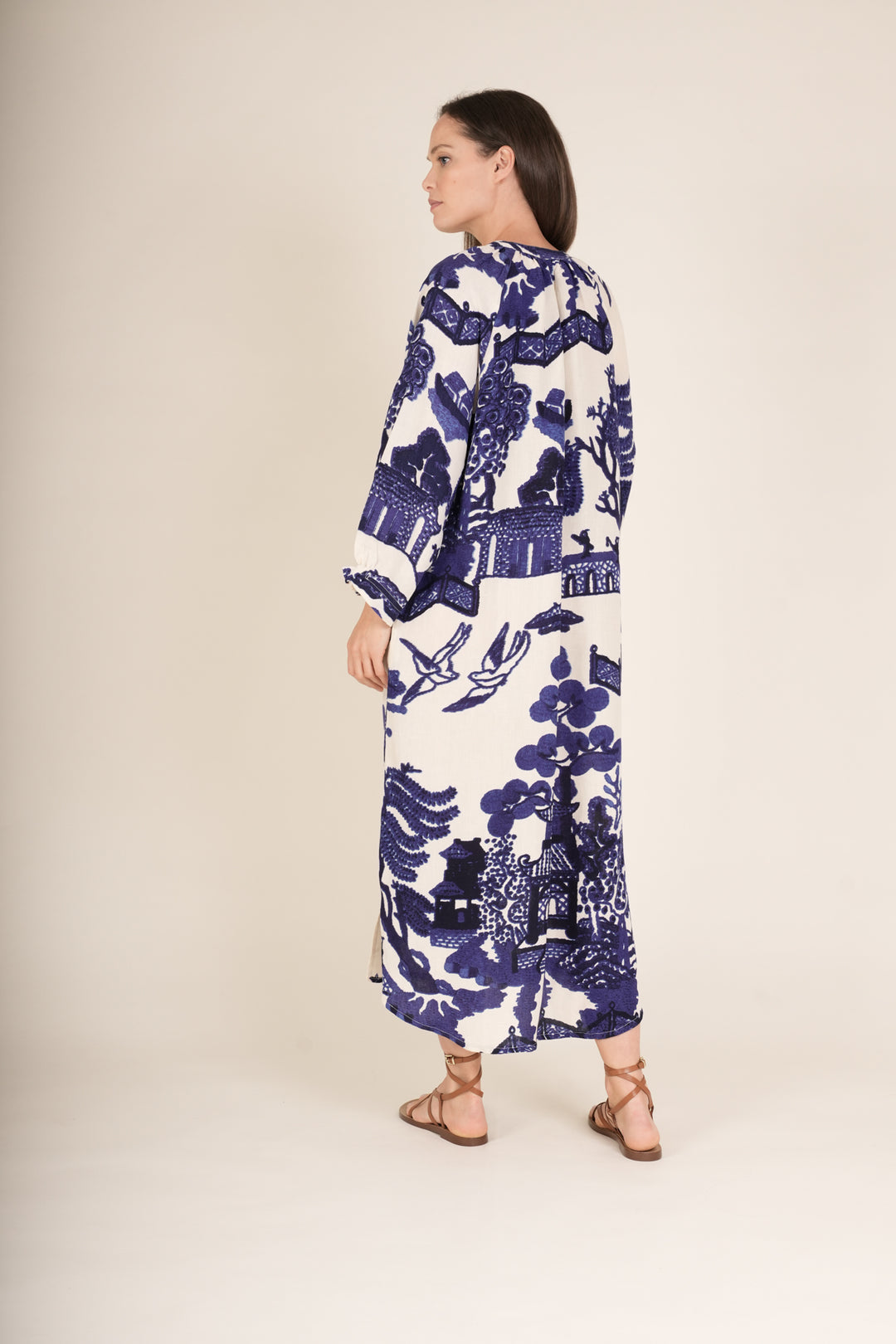 One Hundred Stars Giant Willow Blue Raglan Dress