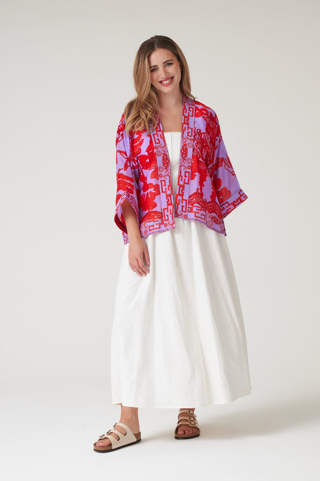 One Hundred Stars Giant Willow Violet Kimono