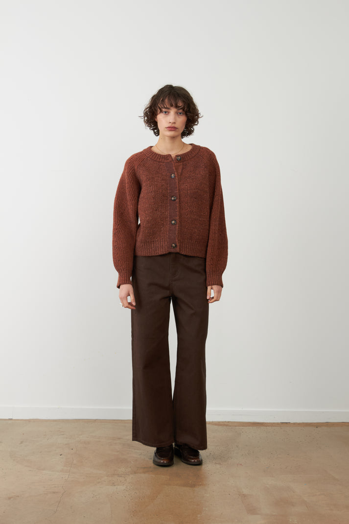 Orfeo Aisling Cardigan in Chocolate