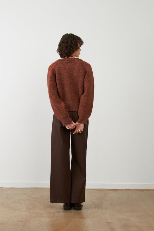 Orfeo Aisling Cardigan in Chocolate