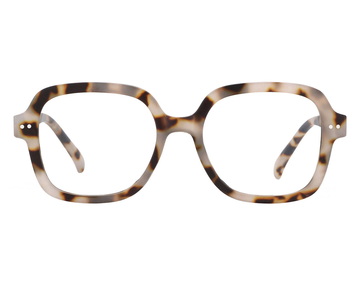 Goodlookers Reading Glasses 'Adrienne' White Tortoiseshell