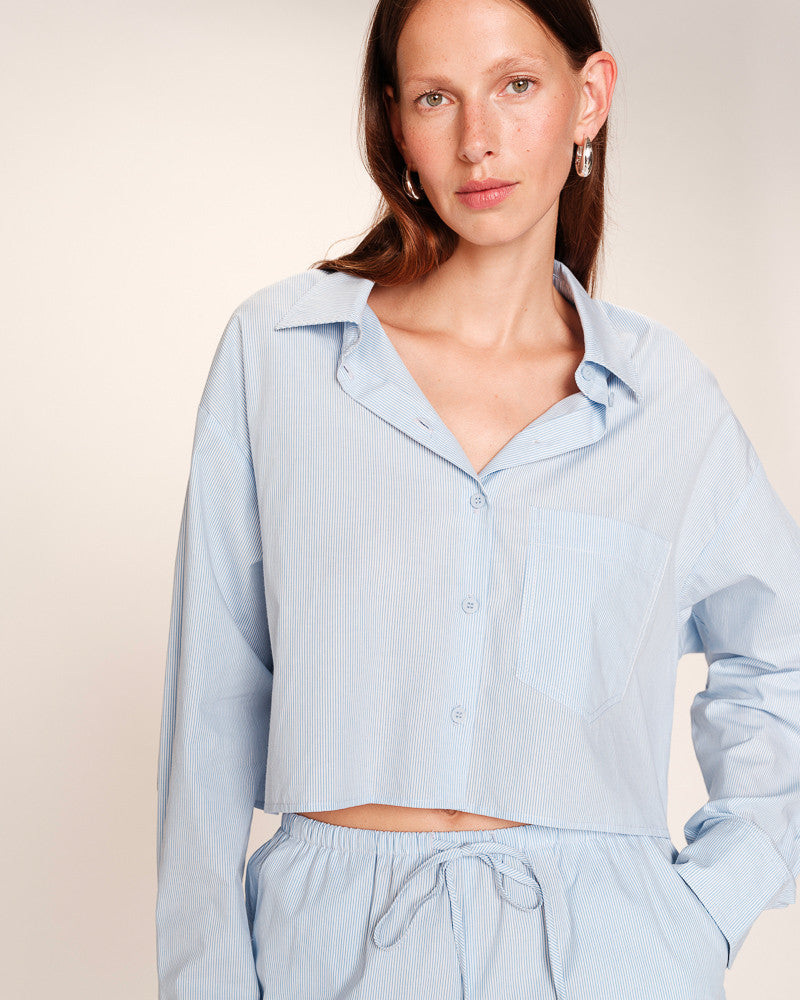 Grace & Mila Roxanne Shirt in Rayures Blue
