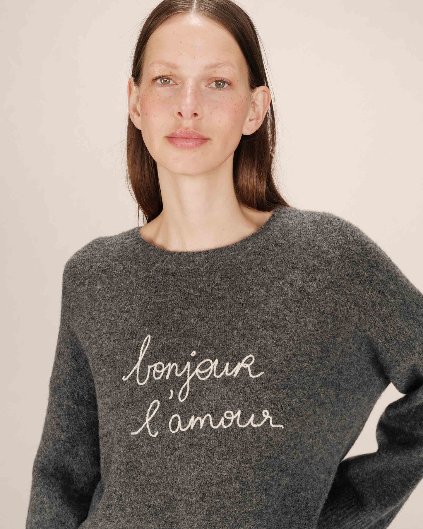 Grace & Mila Saints Pullover in Antracite