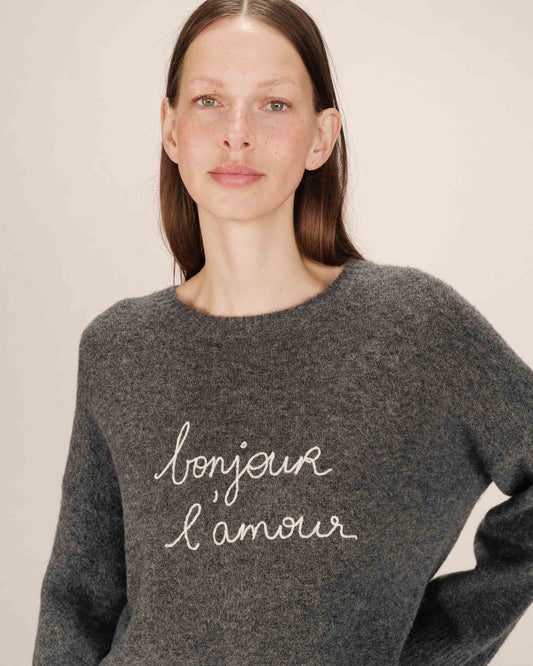 Grace & Mila Saints Pullover in Antracite