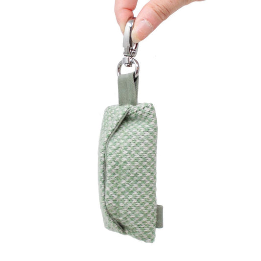 Stocky & Dee Harris Design - Luxury Poo Bag Holder - Green & Dove