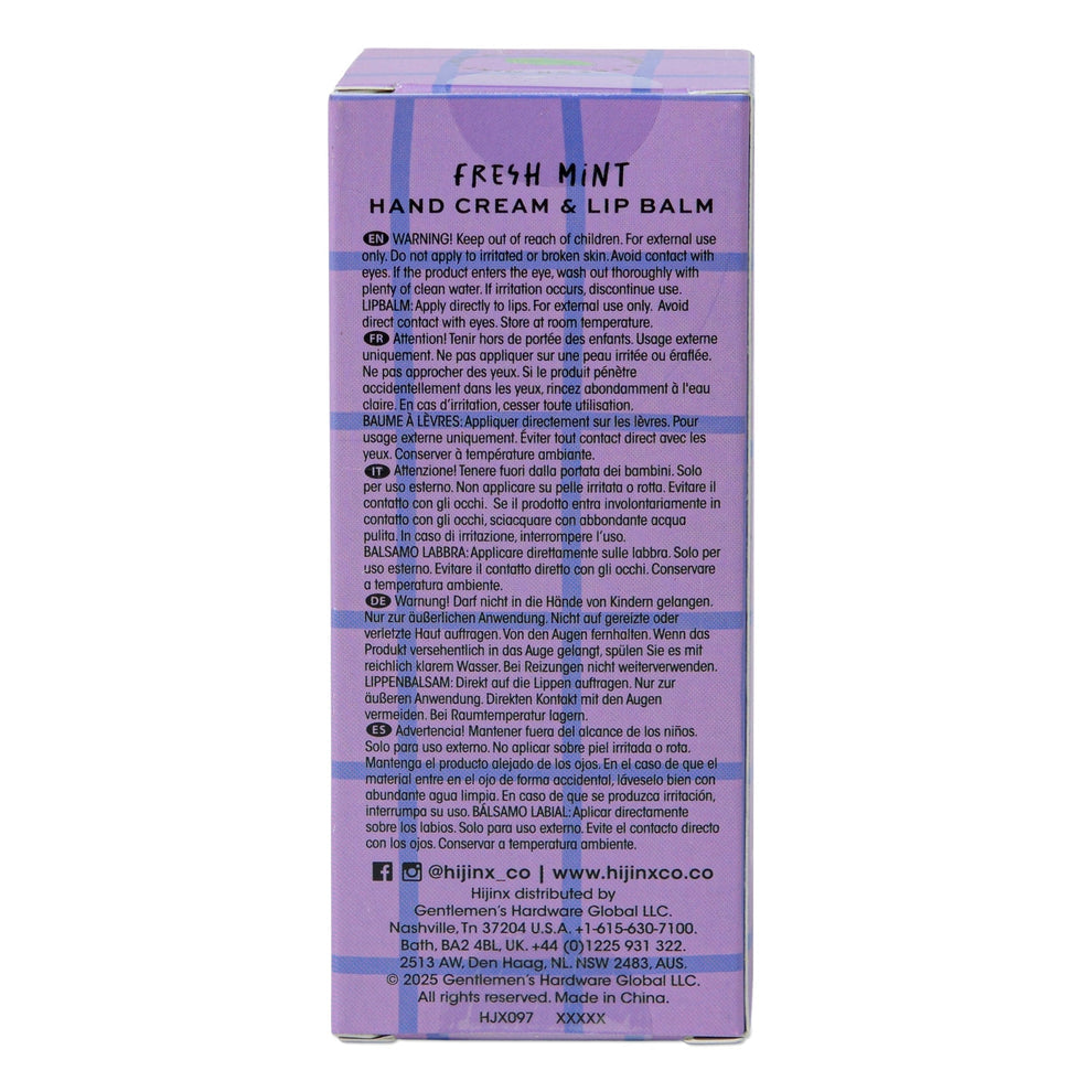 Hijink Hand cream and Lip Balm Set Mint