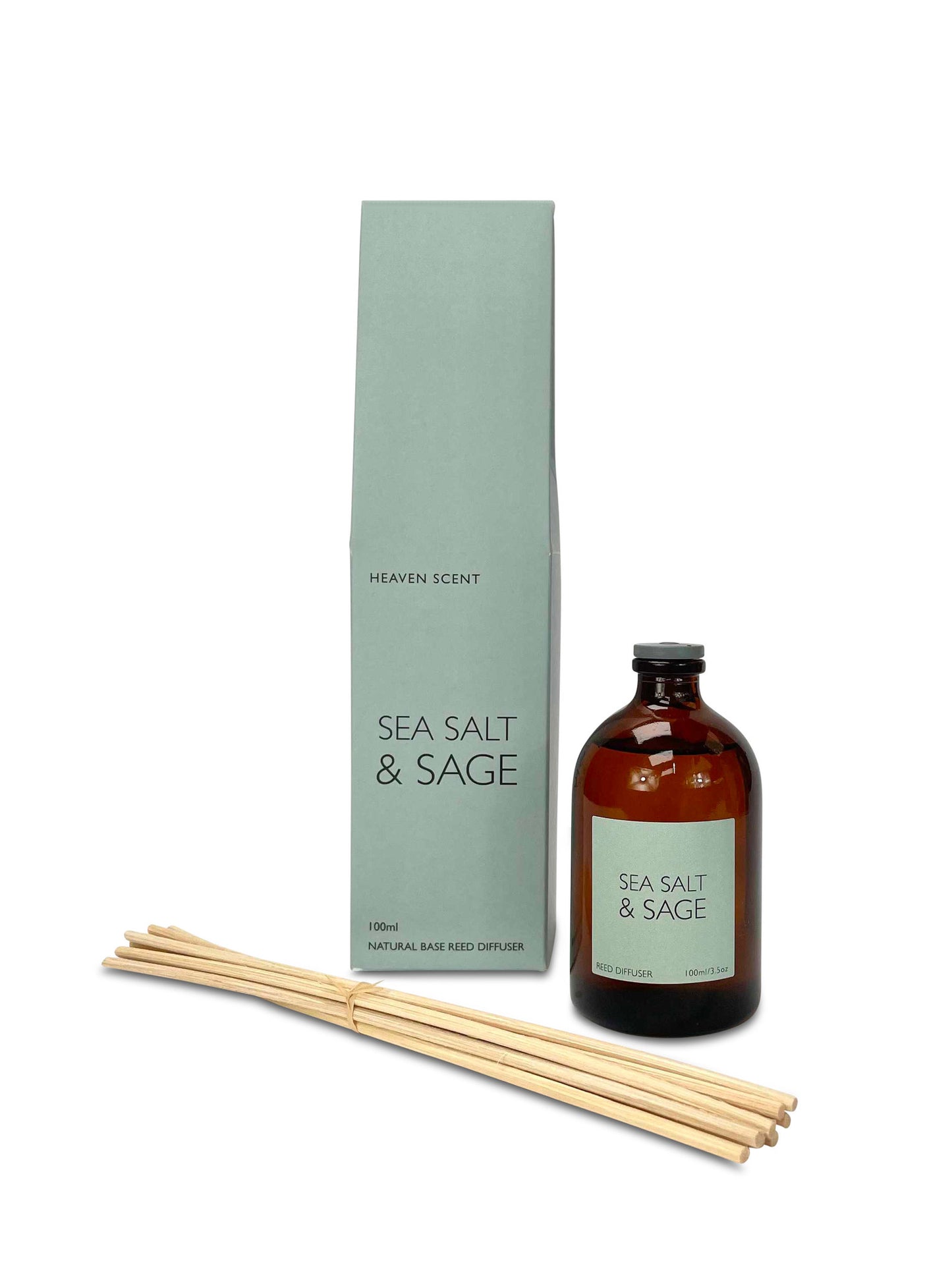 Sea Salt & Sage Reed Diffuser is warm salty air wafting in the breeze while Sage offers an earthy aroma with an herbaceous scent.