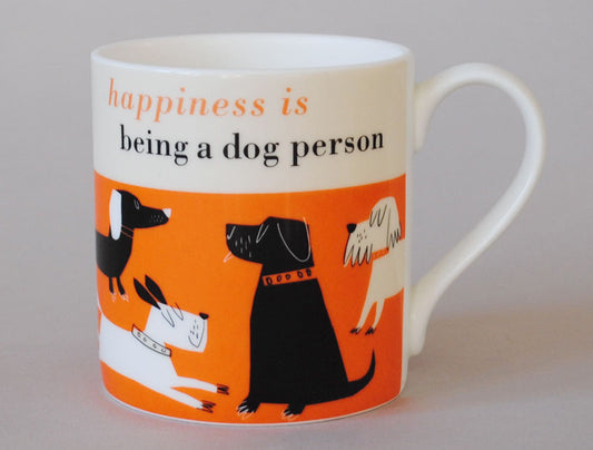 Repeat Repeat Orange Dog Person Happiness Mug