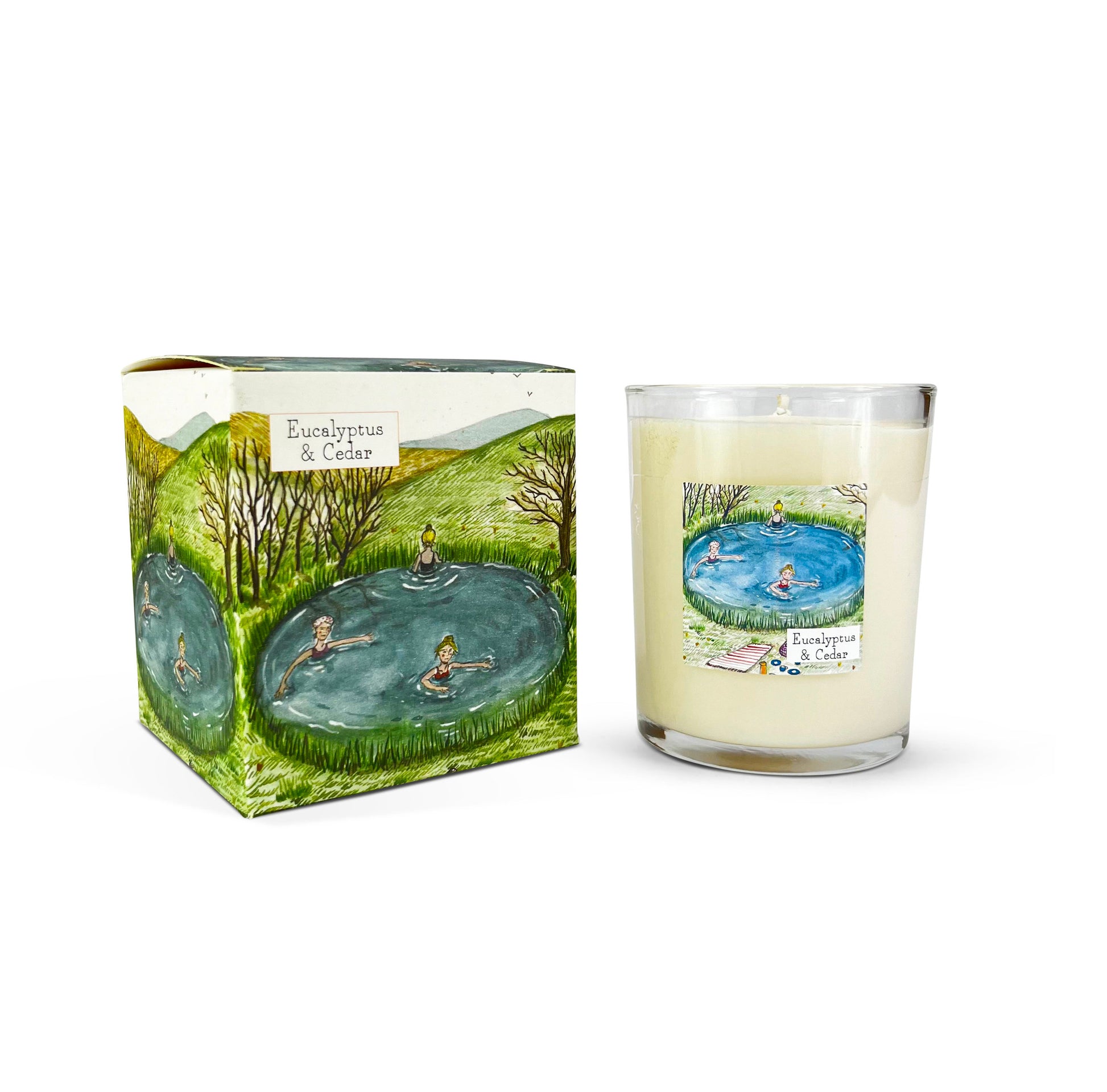 Heaven Scent  Life Range Candle Eucalyptus & Cedar (Wild  Swimming)