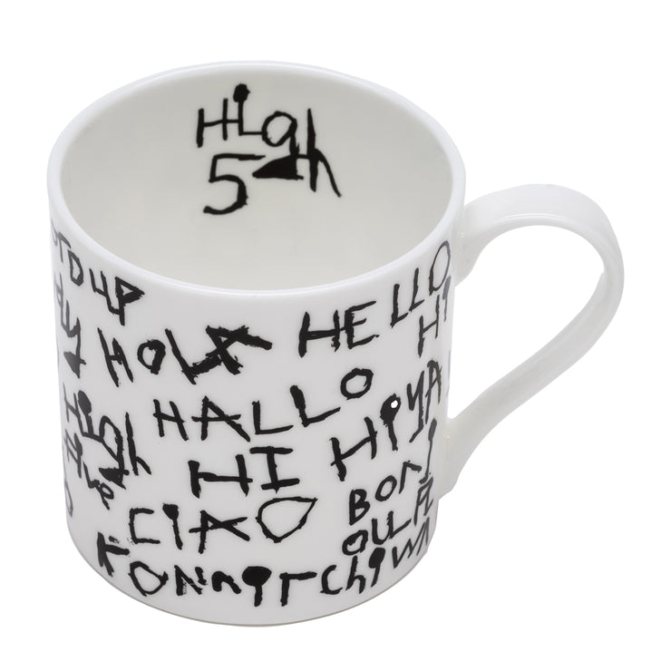 Arthouse Unlimted Hello Hello Fine Bone China Mug
