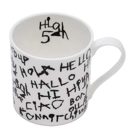 Arthouse Unlimted Hello Hello Fine Bone China Mug