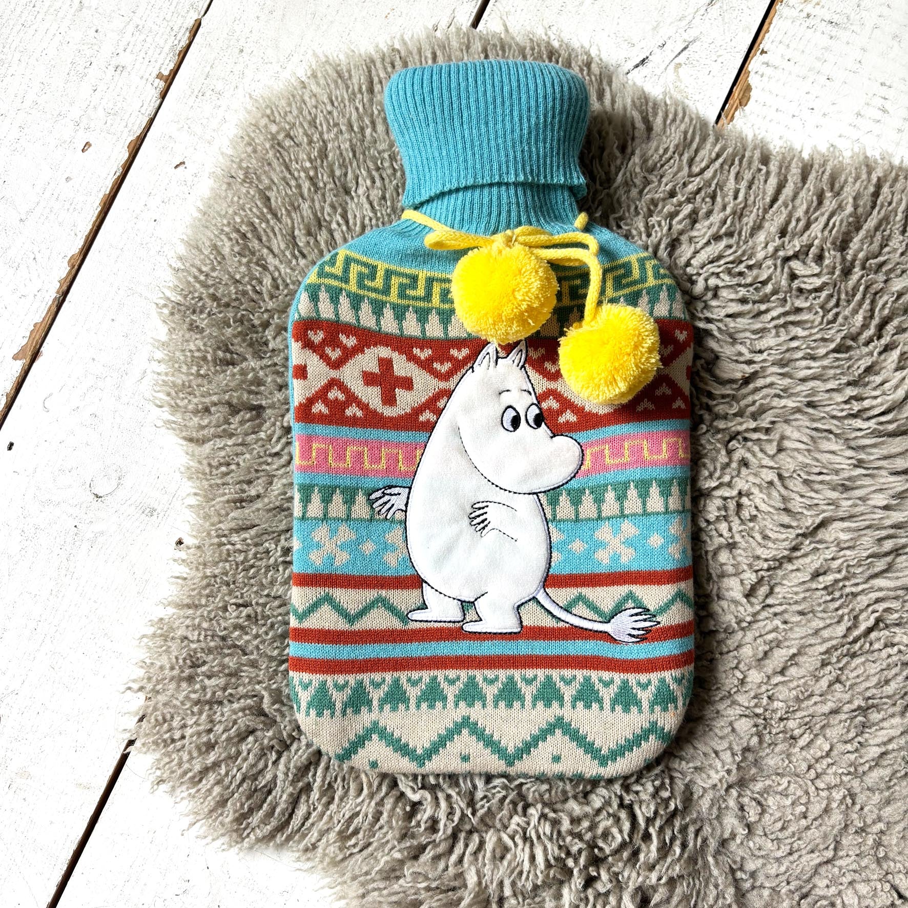House of Disaster Moomin Fair Isle Hot Water Bottle
