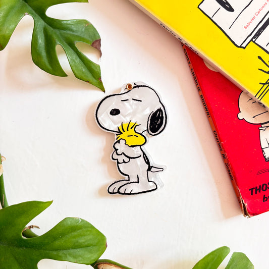 House of Disaster Peanuts Hugging Woodstock Compact Mirror