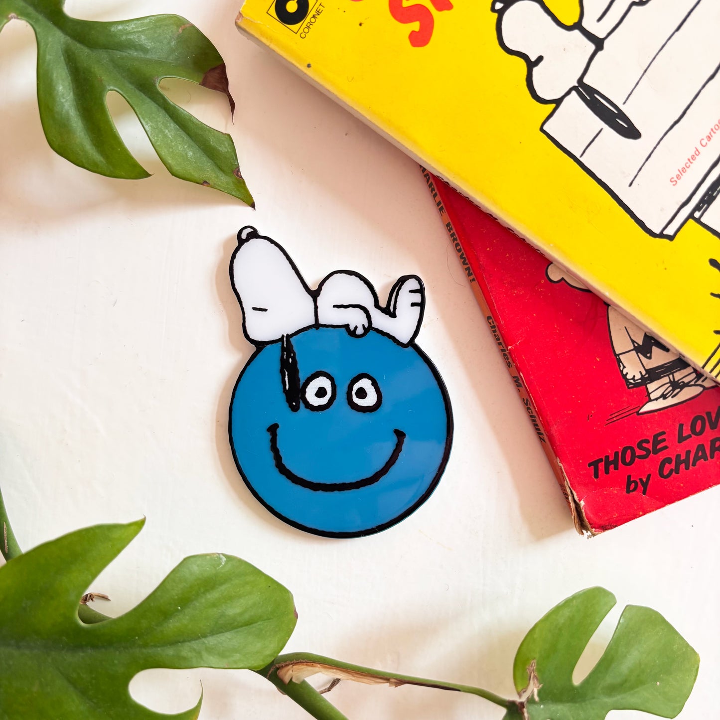 House of Disaster Peanuts Snoopy Smiley Compact Mirror