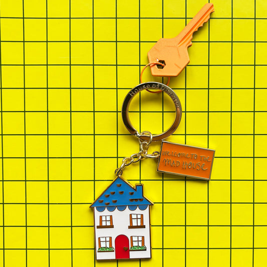 House of Disaster Small Talk 'Welcome to the mad house' Keyring