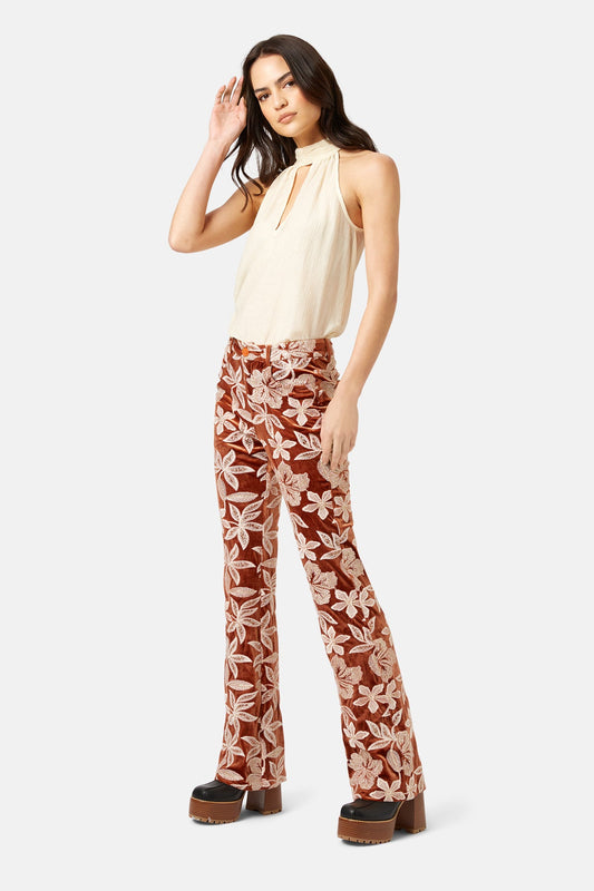 Traffic People Barely Noticed You Flare Trousers