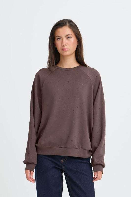 ICHI Amias LS Sweat in Shale