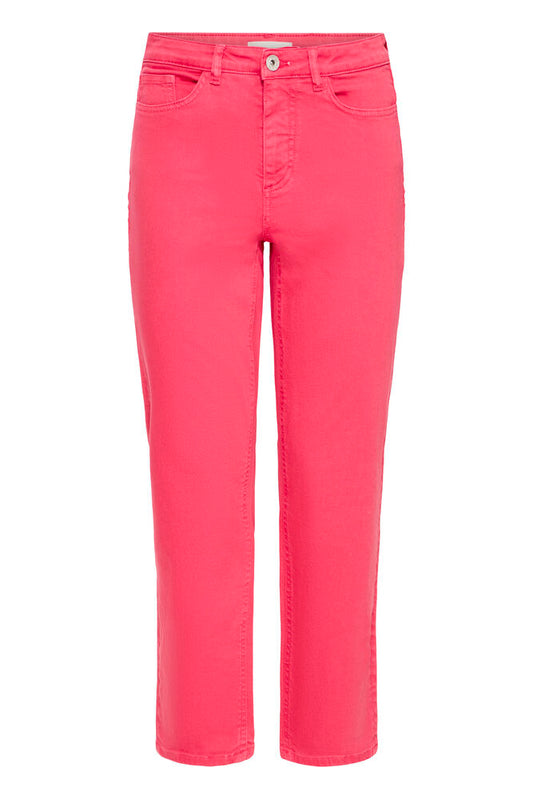 ICHI Ziggy Raven Denim Jeans in Azalea Pink