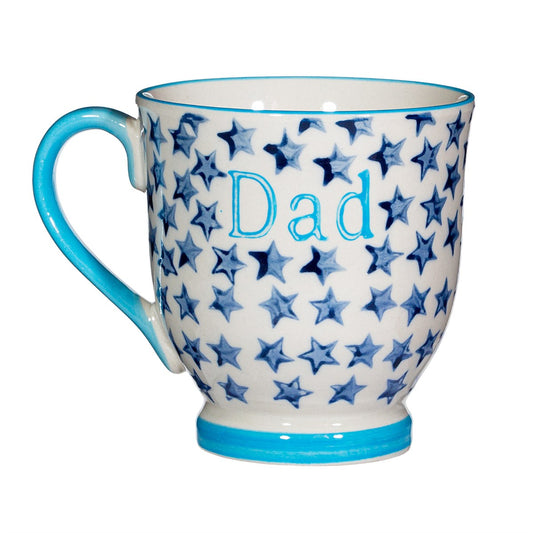 Sass & Belle Bohemian Stars Dad Mug Blue