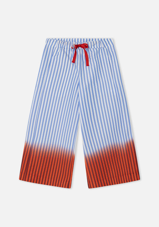 Dr Bloom Bomba Trousers Rayas in Blue