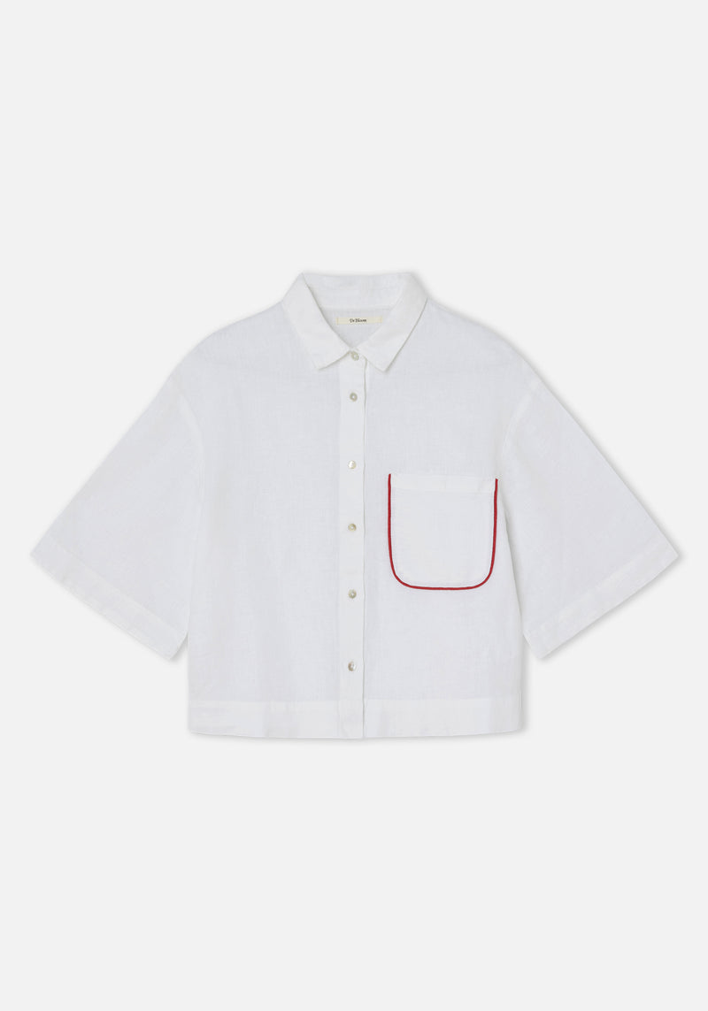 Dr Bloom White Cherry Shirt