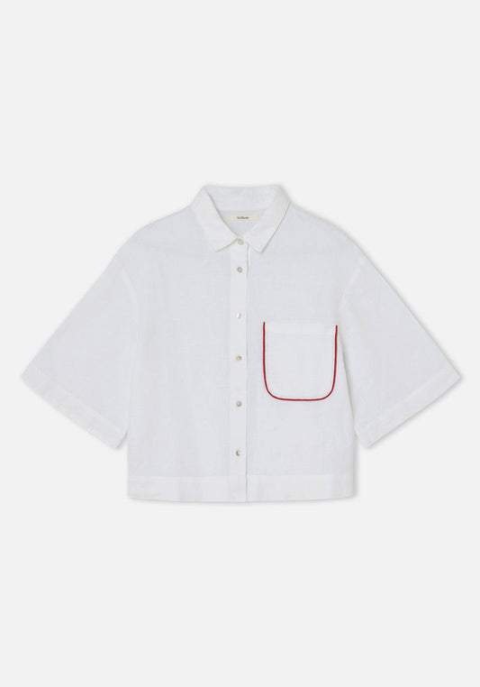 Dr Bloom White Cherry Shirt