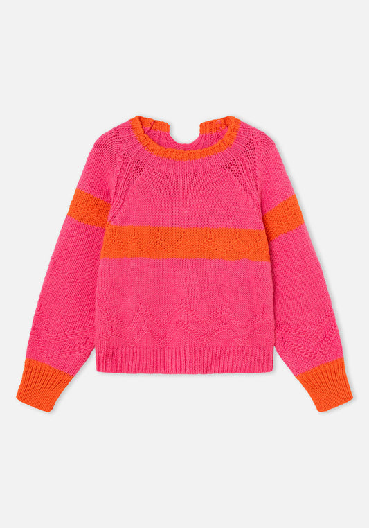 Dr Bloom Pink Candy Sweater