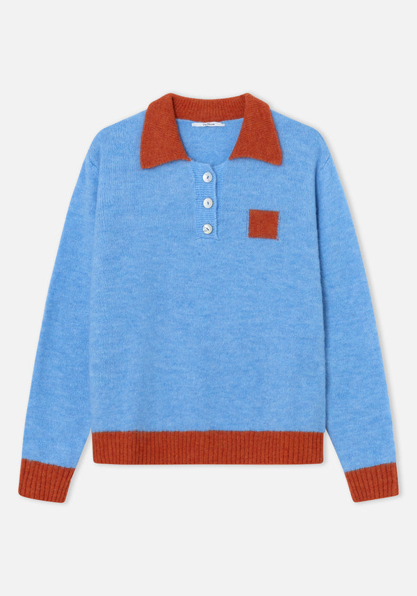 Dr Bloom Jersey Poppy Blue