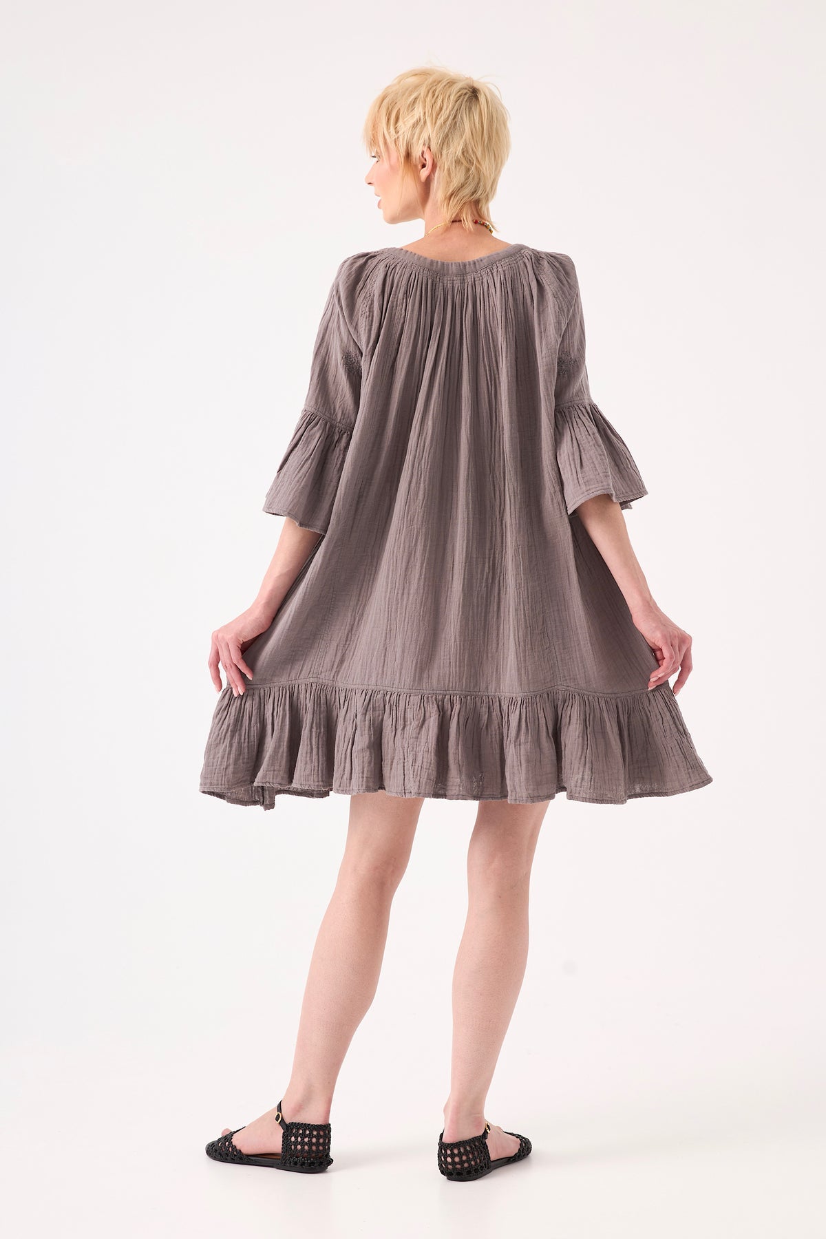 Chico Soleil FAYE DRESS in Grey Stonewear