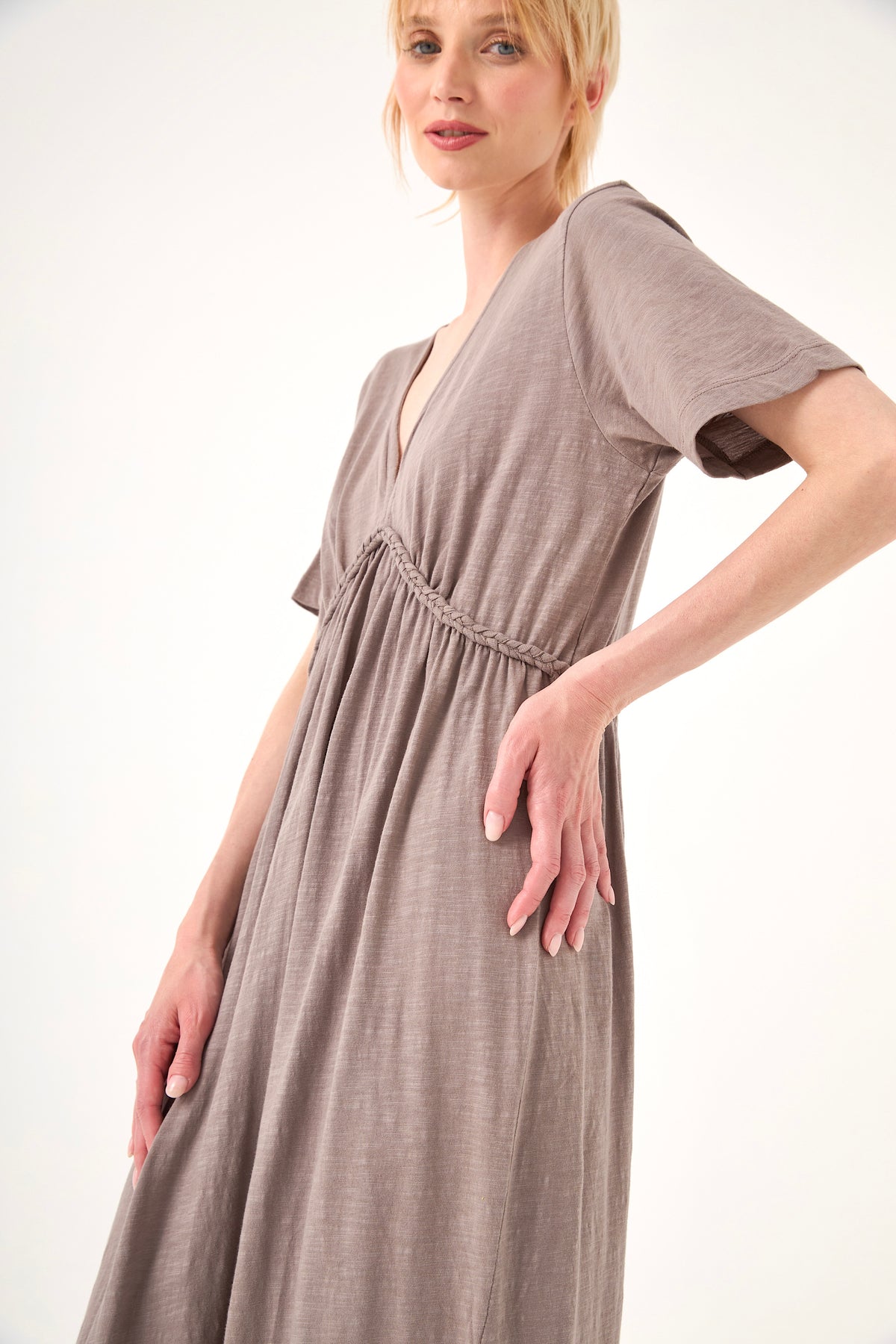 Chico Soleil LEONA DRESS in Grey Stonewear