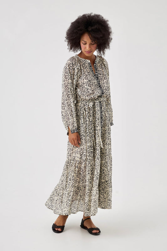 Chico Soleil THELMA DRESS in Fleurs De Tiare