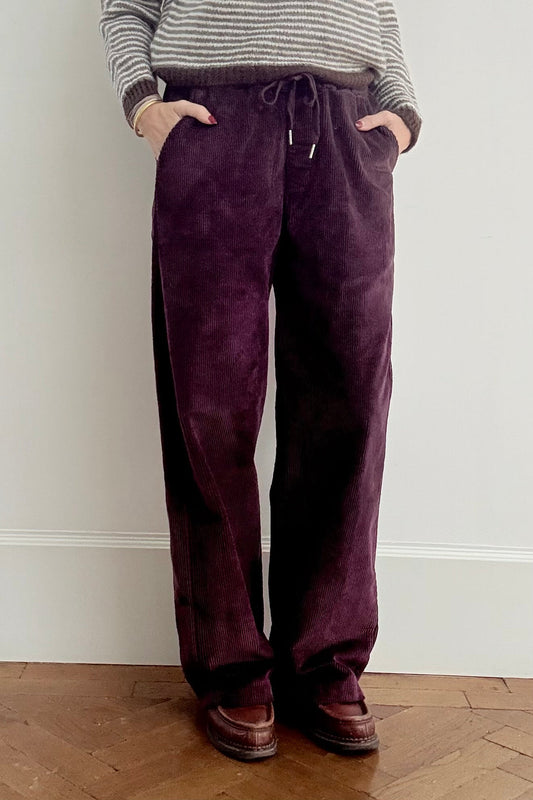 Ost London Anette Corduroy Trousers in Bordeaux